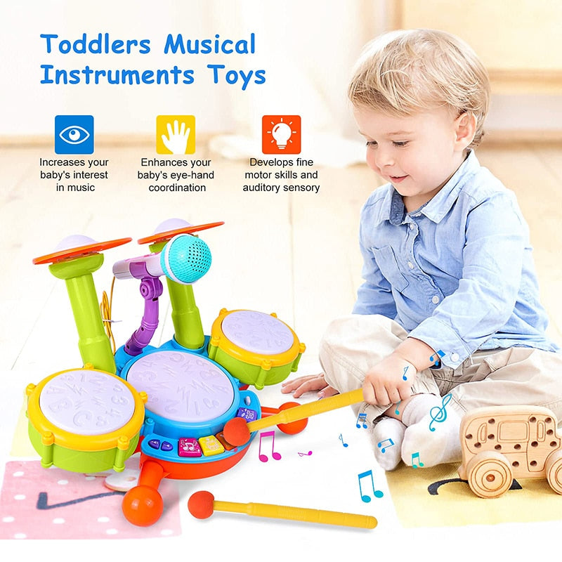 Kids Drum Set Toddlers