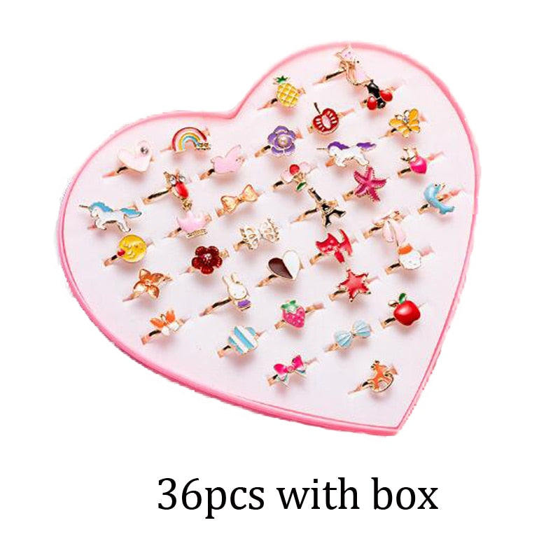 Cute Adjustable Rings Children