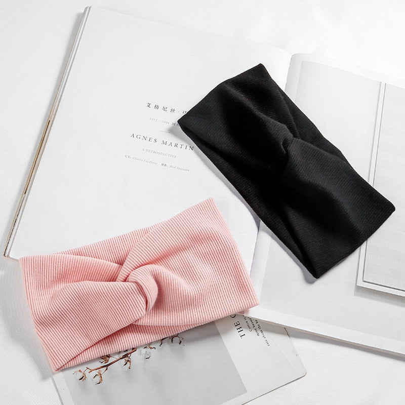 Headband Soft Elastic Cotton