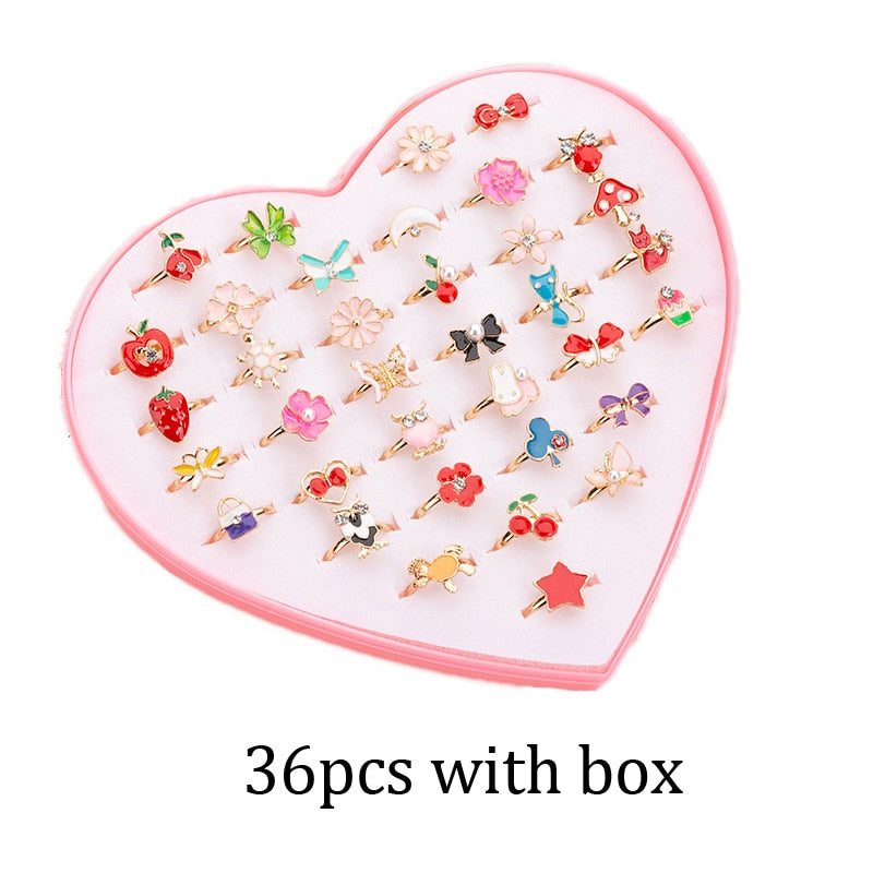 Cute Adjustable Rings Children