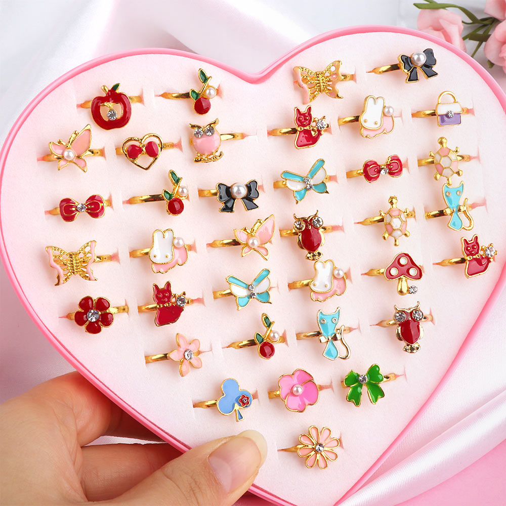Cute Adjustable Rings Children