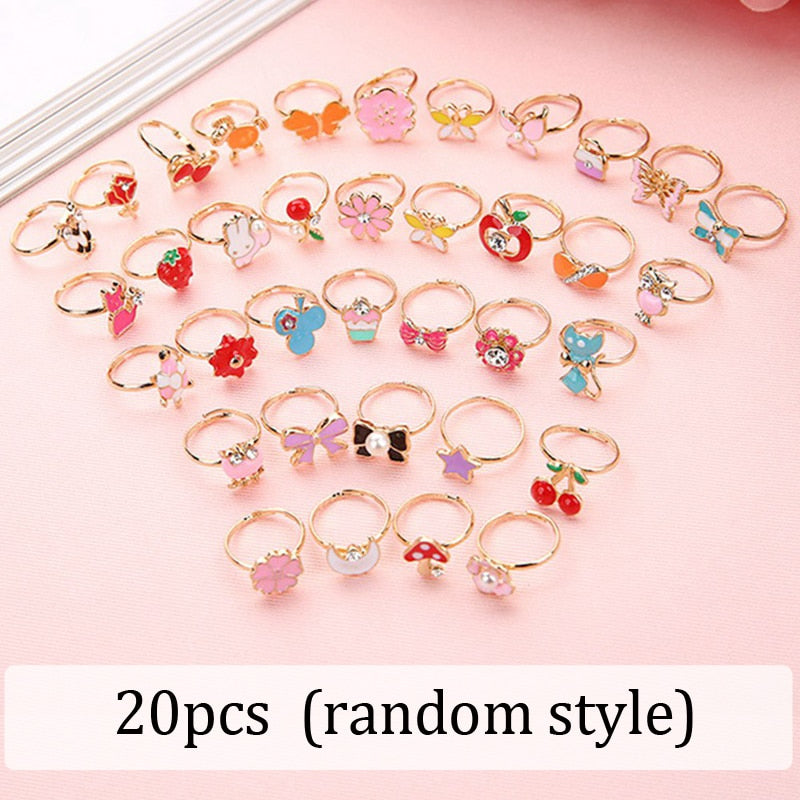 Cute Adjustable Rings Children