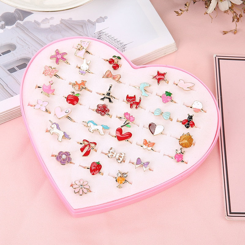 Cute Adjustable Rings Children