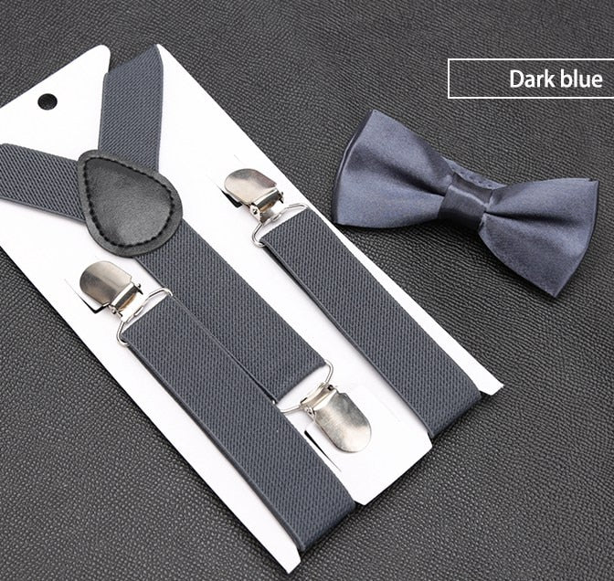 Kids Suspenders with Bowtie