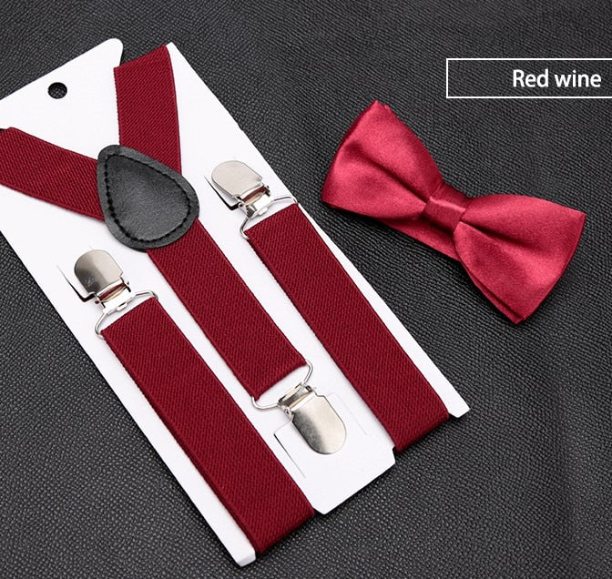 Kids Suspenders with Bowtie