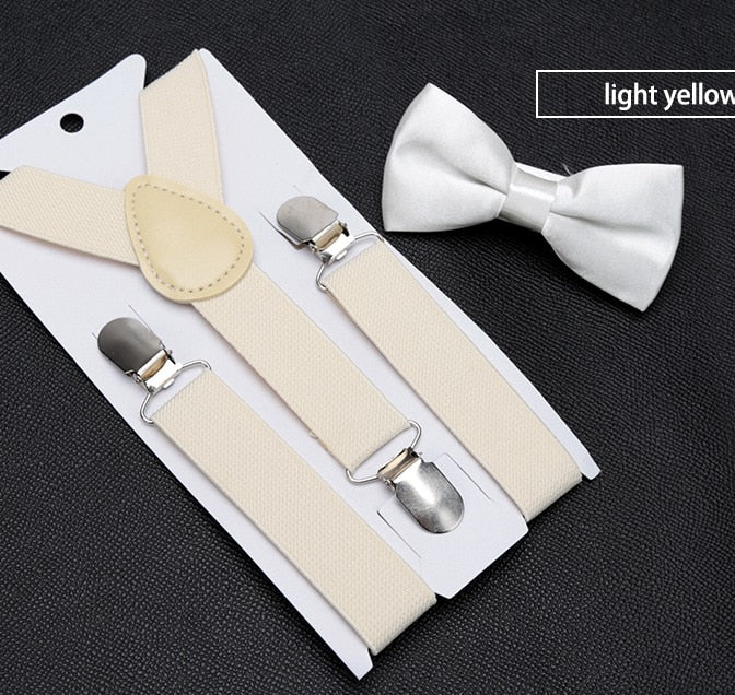 Kids Suspenders with Bowtie