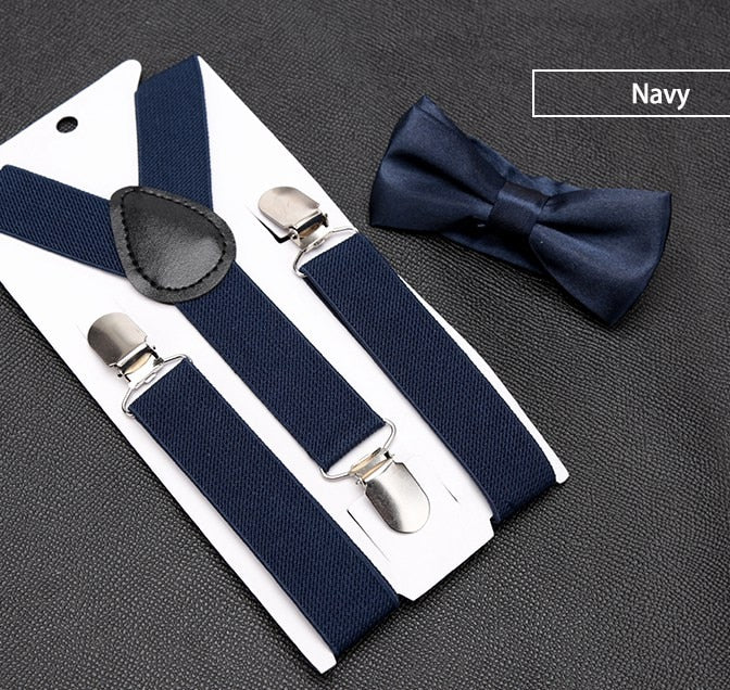 Kids Suspenders with Bowtie