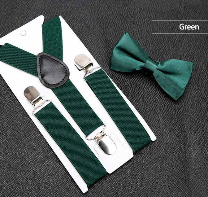 Kids Suspenders with Bowtie