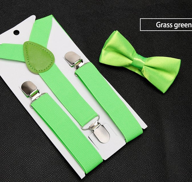 Kids Suspenders with Bowtie