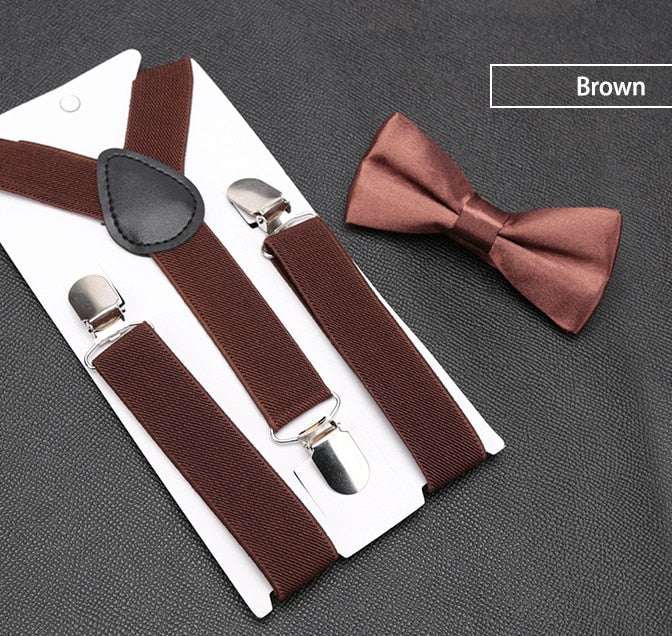 Kids Suspenders with Bowtie
