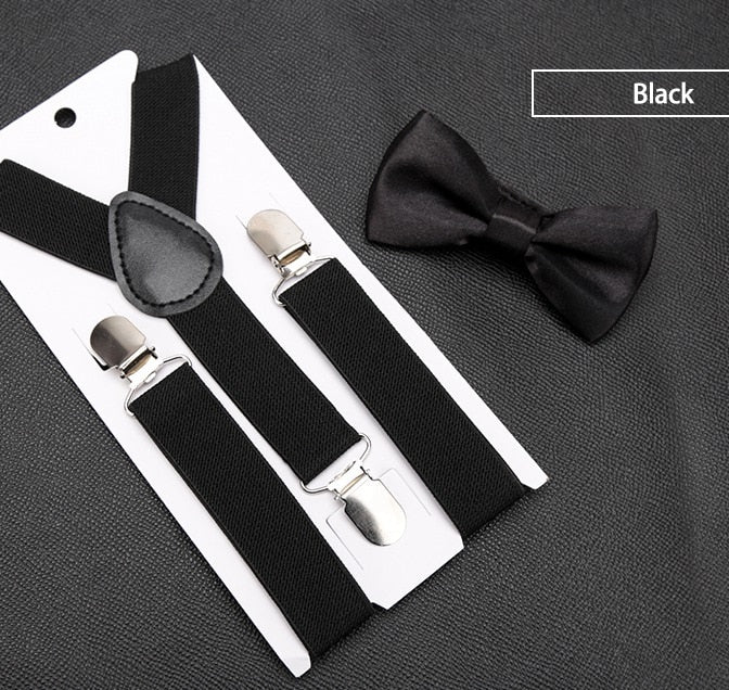 Kids Suspenders with Bowtie