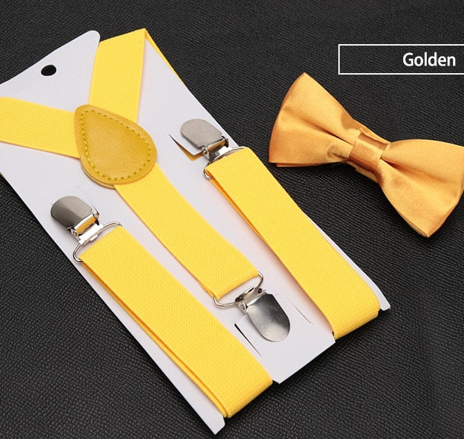 Kids Suspenders with Bowtie