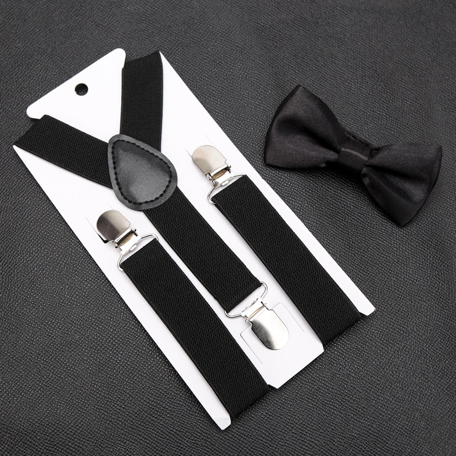 Kids Suspenders with Bowtie