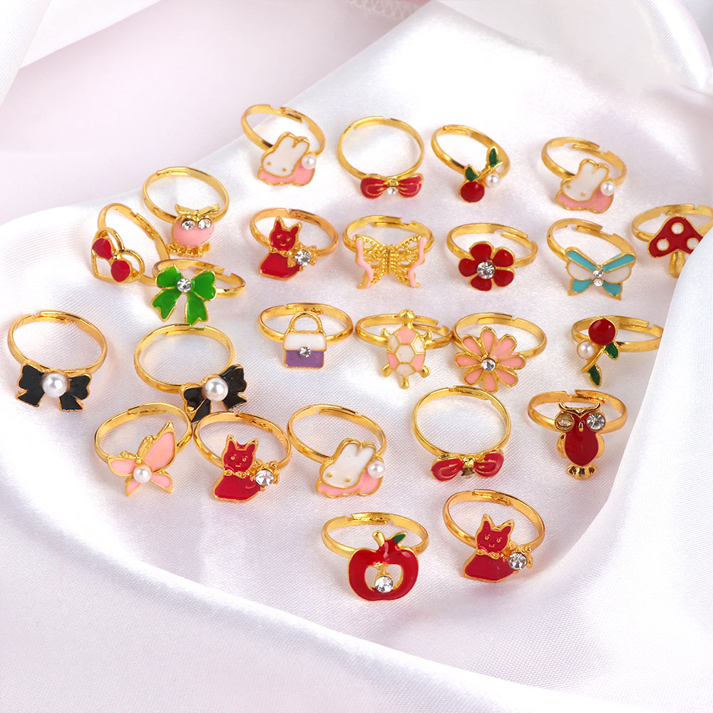 Cute Adjustable Rings Children