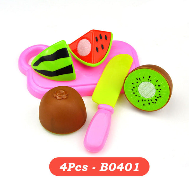 Pretend Play Toys Plastic Food Cutting Fruit Vegetable