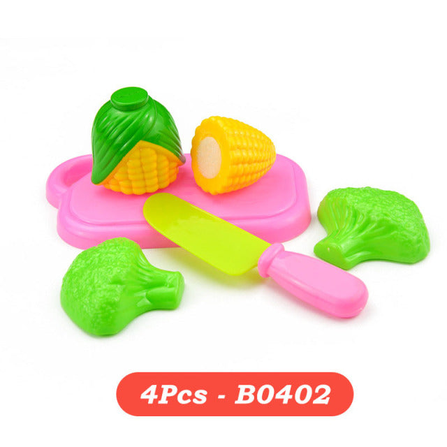 Pretend Play Toys Plastic Food Cutting Fruit Vegetable