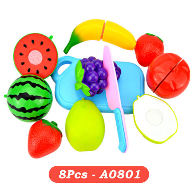 Pretend Play Toys Plastic Food Cutting Fruit Vegetable