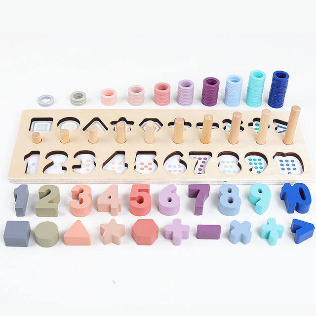 Math Toys Wooden Busy Board Teaching