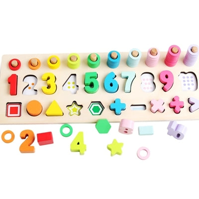 Math Toys Wooden Busy Board Teaching