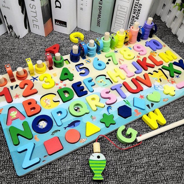 Math Toys Wooden Busy Board Teaching