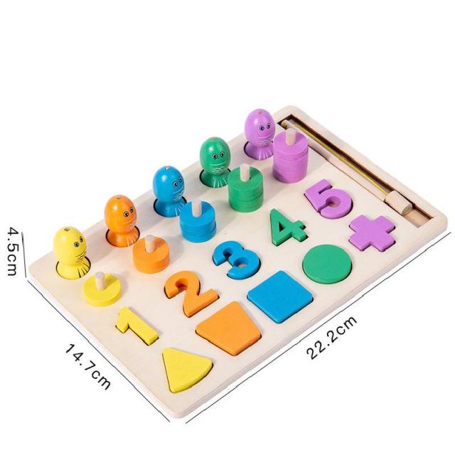 Math Toys Wooden Busy Board Teaching