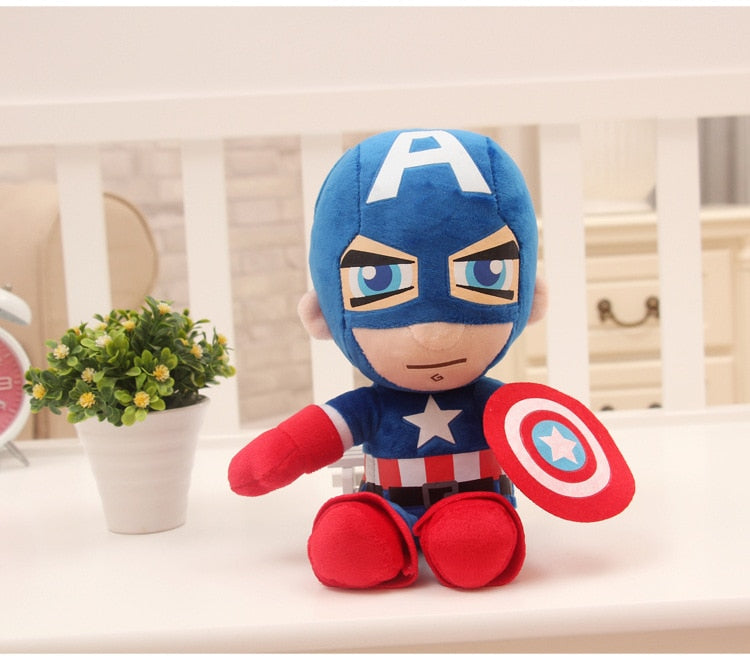 Marvel Avengers Soft Stuffed Hero Spiderman Captain America Iron Man Plush Toys Movie dolls