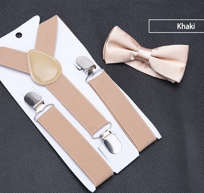 Kids Suspenders with Bowtie