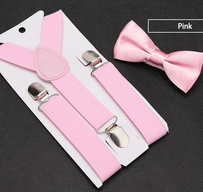 Kids Suspenders with Bowtie