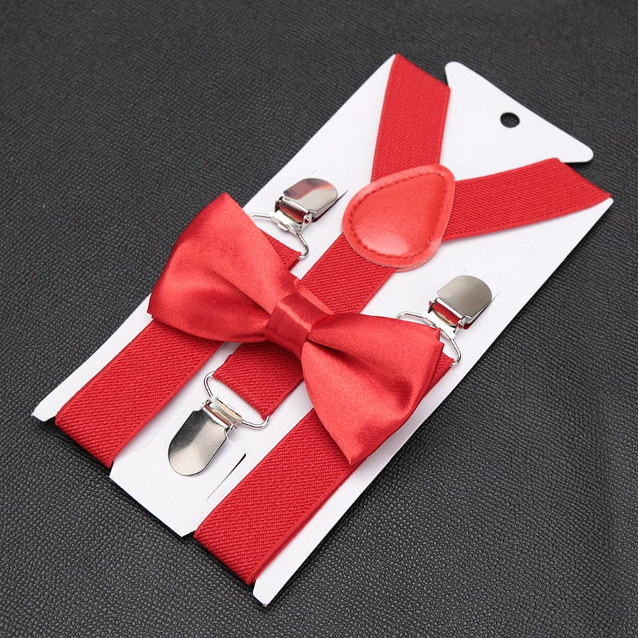 Kids Suspenders with Bowtie