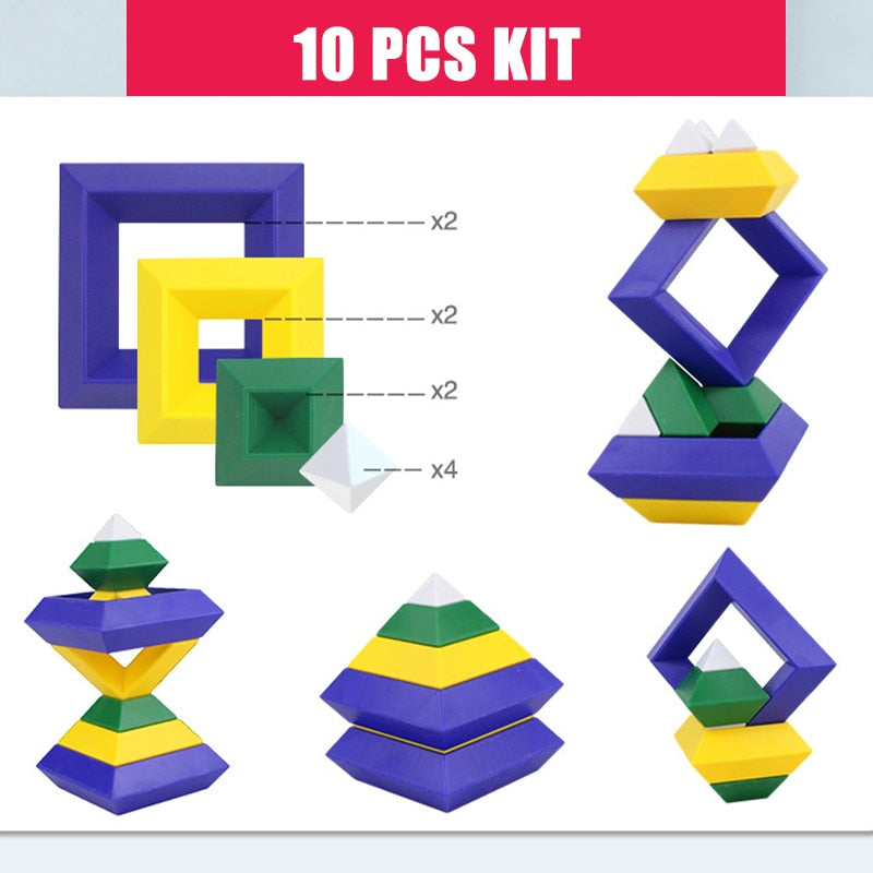 Square Building Block Toy 3D