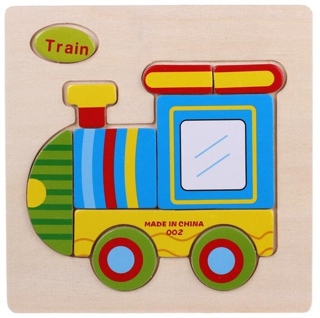 3D Puzzles Jigsaw Wooden Toys For Children