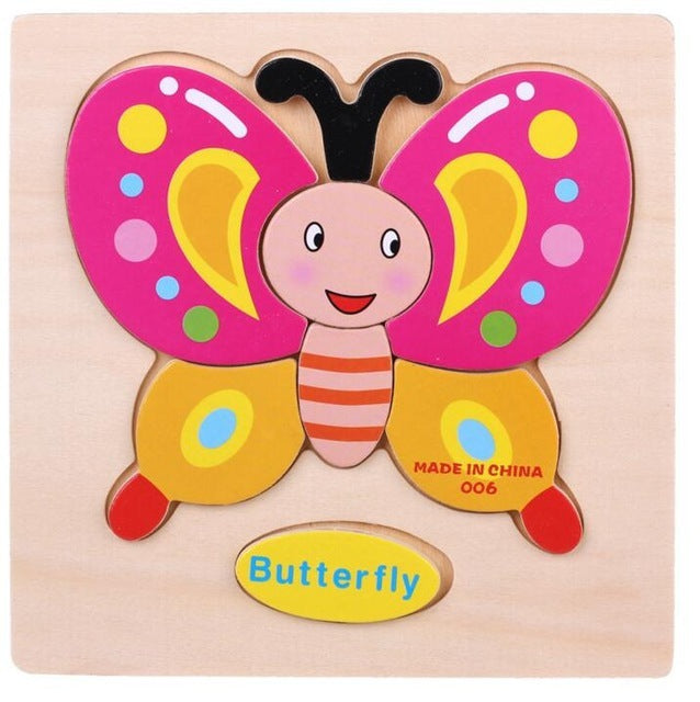 3D Puzzles Jigsaw Wooden Toys For Children