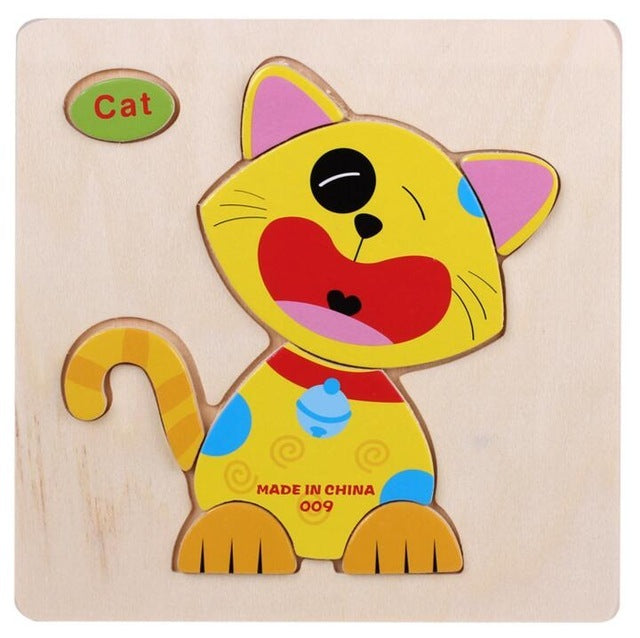3D Puzzles Jigsaw Wooden Toys For Children