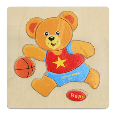 3D Puzzles Jigsaw Wooden Toys For Children