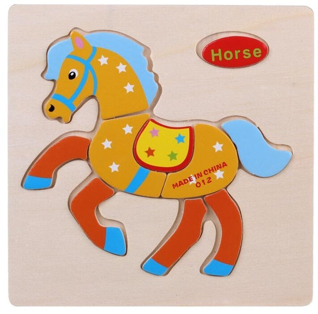 3D Puzzles Jigsaw Wooden Toys For Children