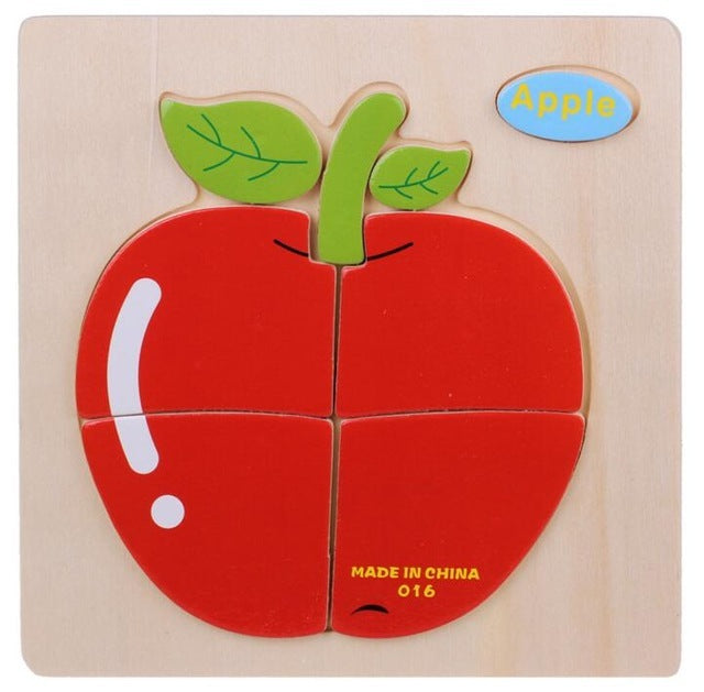 3D Puzzles Jigsaw Wooden Toys For Children