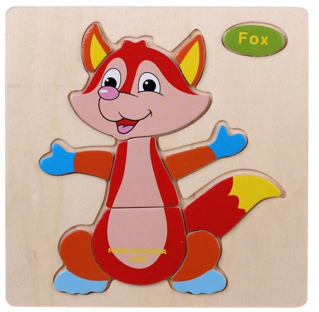 3D Puzzles Jigsaw Wooden Toys For Children