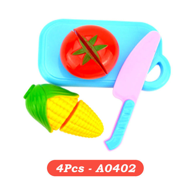 Pretend Play Toys Plastic Food Cutting Fruit Vegetable