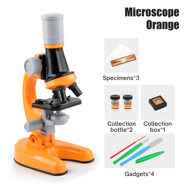 Children Biological Microscope Toys LED